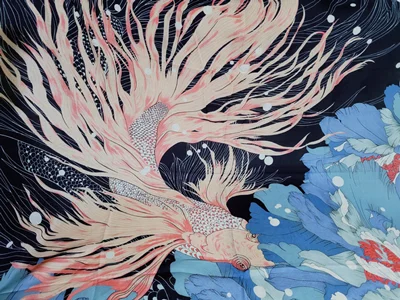 روسری ققنوس سیا اسکارف