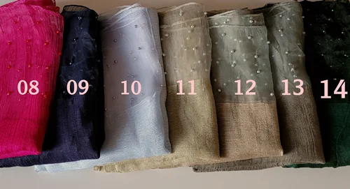 شال مجلسی مروارید دوزی